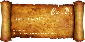 Cseri Medárd névjegykártya